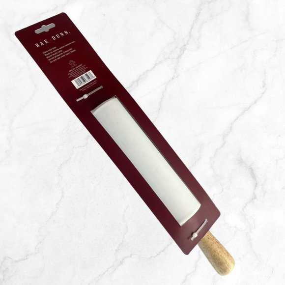 Rae Dunn Holiday Rolling Pin Jingle All The Way White - Picture 5 of 6